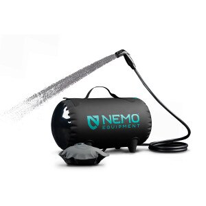 Nemo Helio Pressurized Camp Shower and Sprayer in Dark Verglas